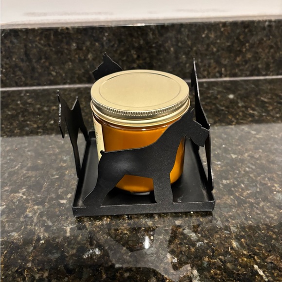 Black Schnauzer Metal Candle Holder - Picture 3 of 6